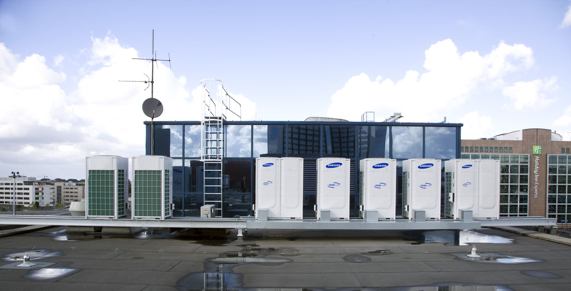 Samsung DVM vrf warmtepompen met warmteterugwinning balanceren energie in het gebouw