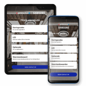 De gebruiksvriendelijke service app van Ambrava Samsung