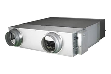 Visualisatie van hoe de ERV unit blijft functioneren bij -15°C.