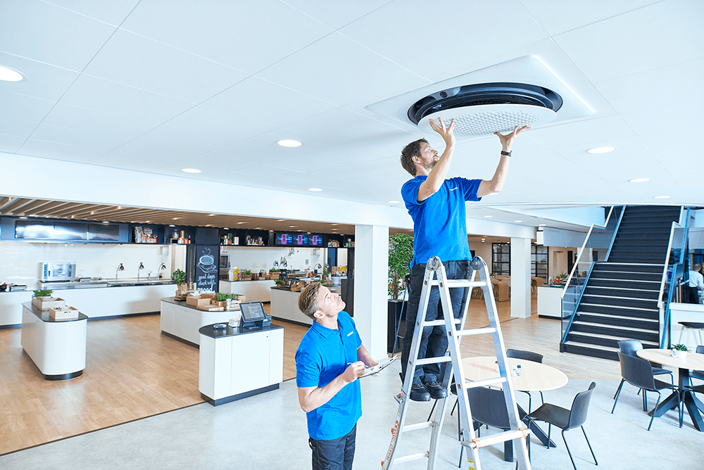 Ambrava Samsung installateurs die een warmtepomp/airco installeren